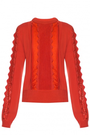 Sweater with lace decoration, zdjęcie 1 Sweater with lace decoration od Chloe